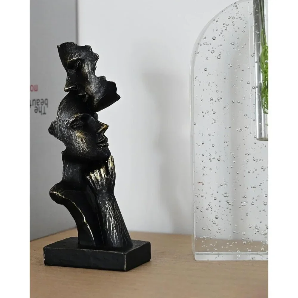 Abstract Love Statues for Anniversary Valentine’s Gifts Handcrafted Couple